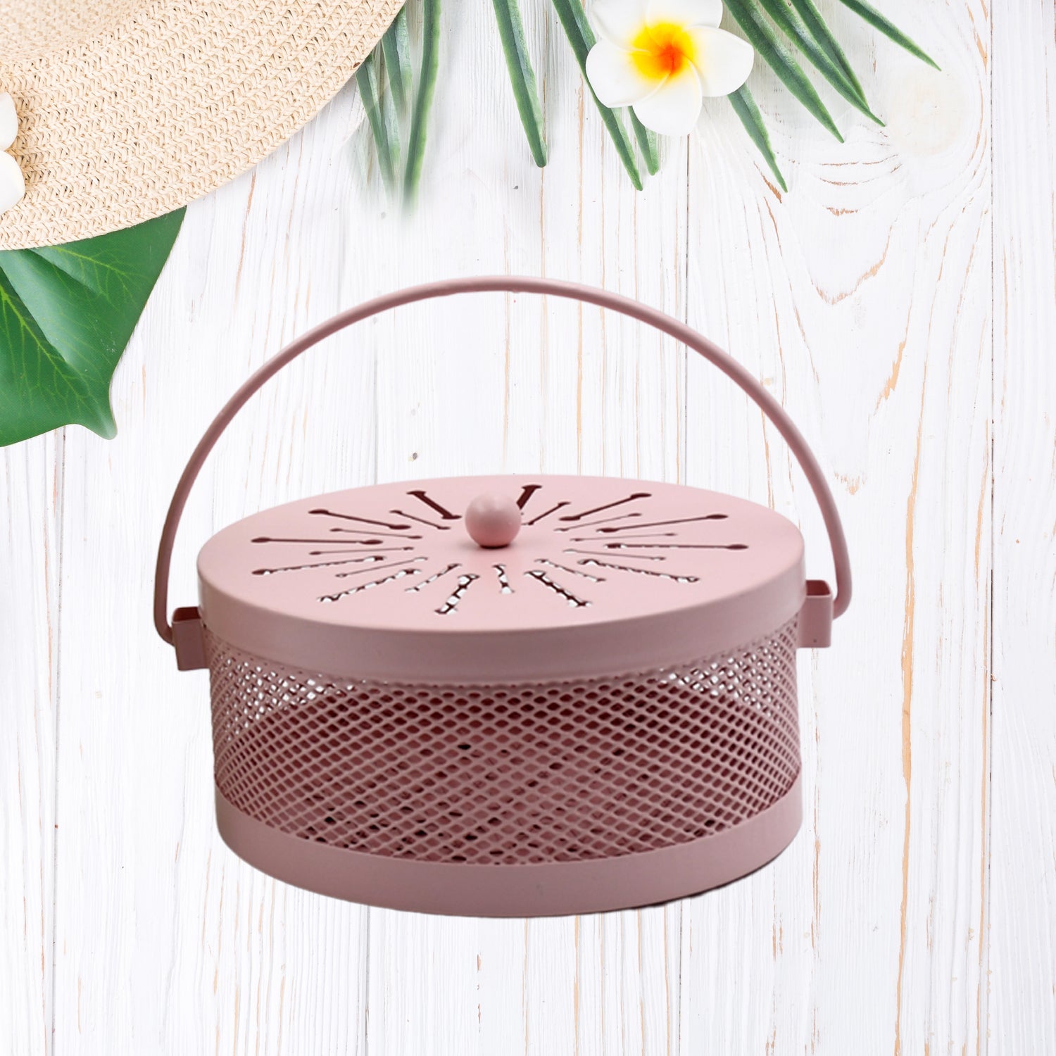 1321 Decorative Mosquito Coil Holder Mosquito Coil Container, Incense Holder Safe Burning Coil Tray for Home Patio Pool Side Outdoor, Metal Tray 1321 Decorative Mosquito Coil Holder Mosquito Coil Container, Incense Holder Safe Burning Coil Tray for Home Patio Pool Side Outdoor, Metal Tray